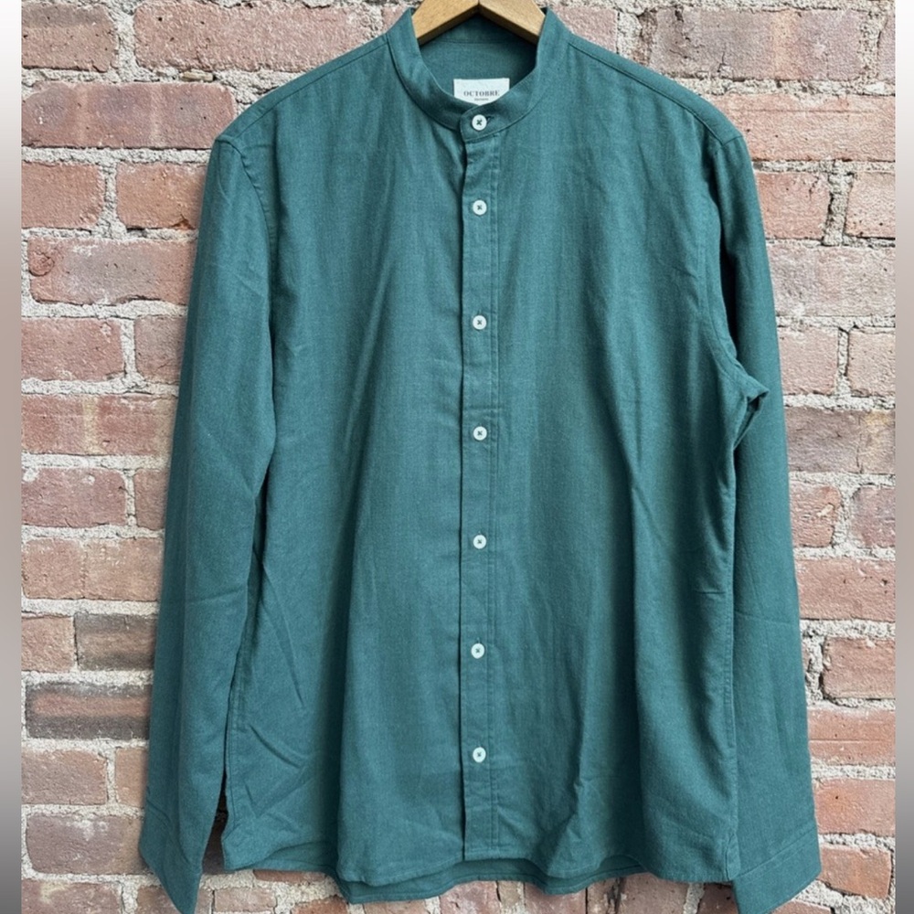 Octobre Editions Benny Shirt Green Flannel